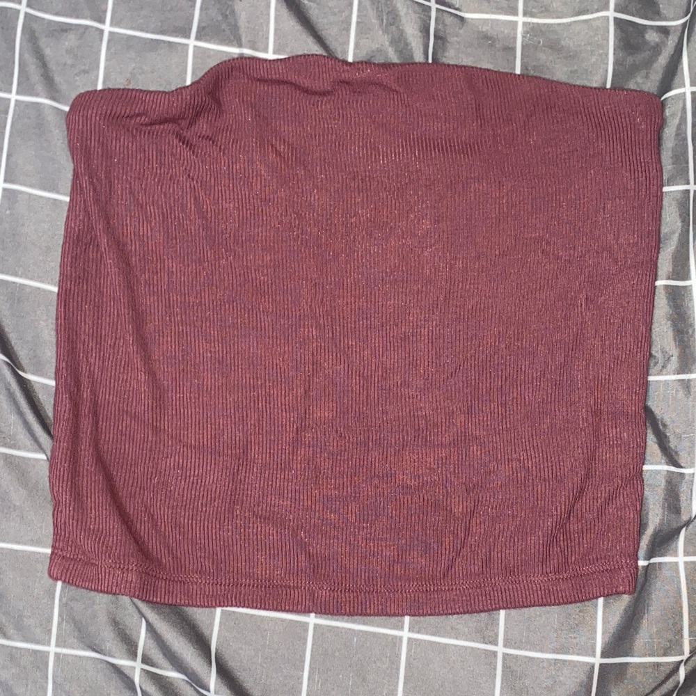 Elegant Burgundy Women's tube top